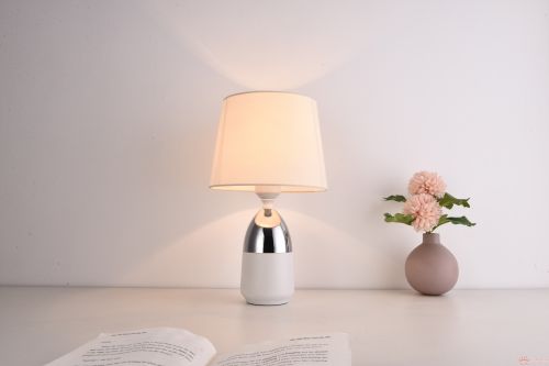 Đèn để bàn thiết kế chao dù màu trắng tinh tế